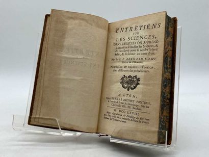 LAMY, Bernard. Entretiens sur les Sciences,...