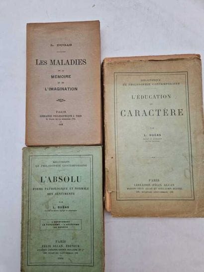 DUGAS, Ludovic. Set of works on psychology...