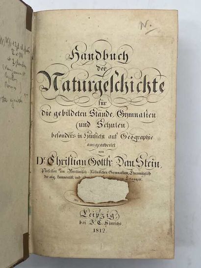 STEIN, Christian Gottfried Daniel. Handbuch...