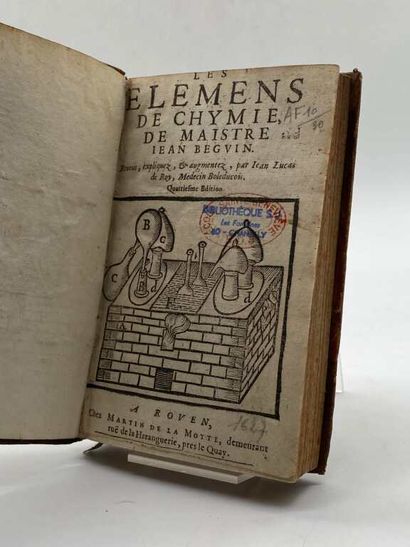 BEGUIN, Jean. Les Elémens de Chymie de maistre...