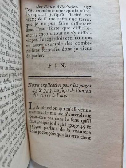 MONNET, Antoine Grimoald. Traité des Eaux...