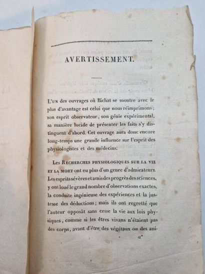 BICHAT, Xavier. Recherches Physiologiques...