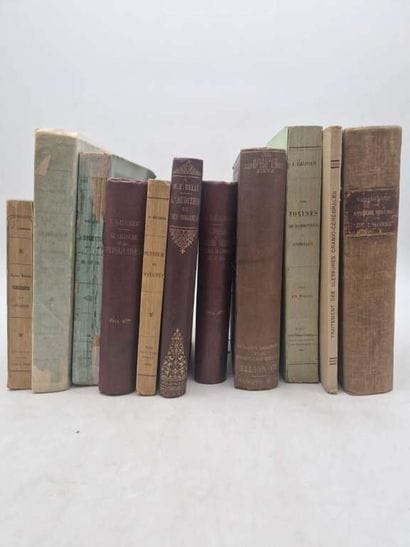 Manette. Set of 11 medical books. 5 bound,...