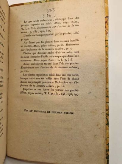 SENEBIER, Jean. Rapports de l'Air avec les...
