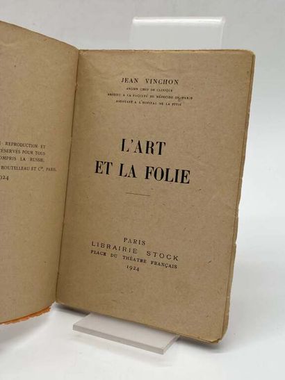 VINCHON, Jean. L'Art et la Folie, published...