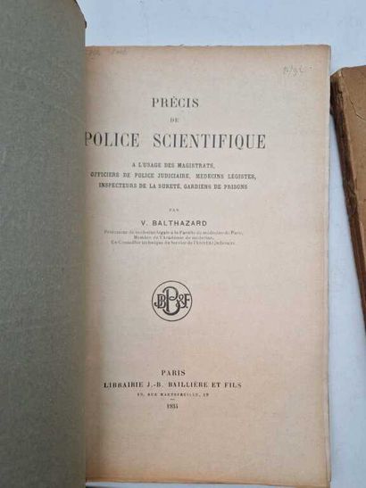 BALTHAZARD, Victor. Précis de Police Scientifique....
