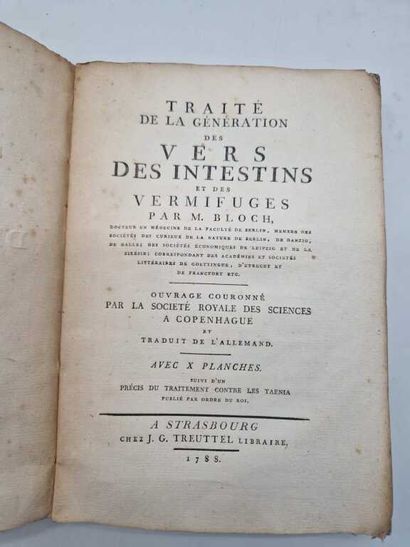 BLOCH, Marcus Elieser. Traité de la Génération...