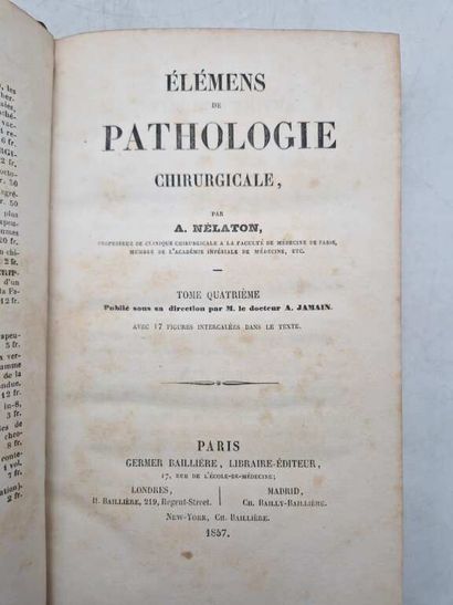 NELATON, Auguste. Elémens de Pathologie Chirurgicale,...