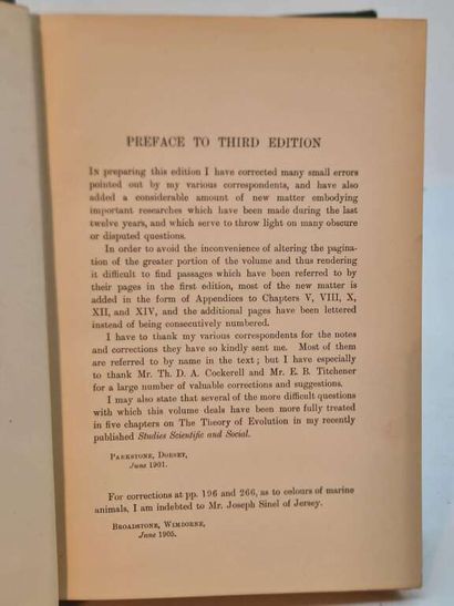 WALLACE, Alfred Russel. An Exposition of...