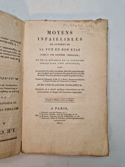 BEER, Georg Joseph. Moyens infaillibles de...