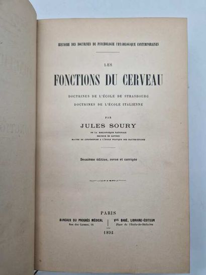 SOURY, Jules. The Functions of the Brain....