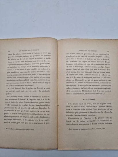 HARTENBERG, Paul. Les Timides et la Timidité....