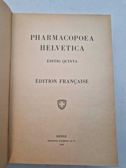 [PHARMACOPEE]. Pharmacopoeia Helvetica, published...
