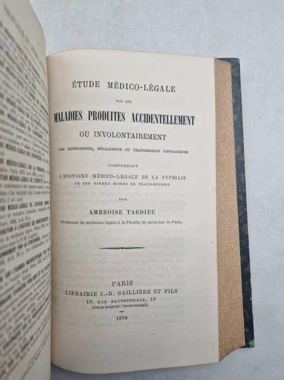 TARDIEU, Ambroise. Etude Médico-Légale sur...
