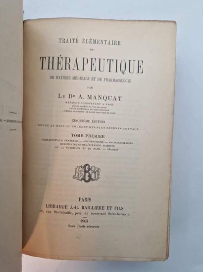 Manette. Set of 11 medical volumes. 6 hardbacks...