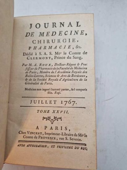 JOURNAL de Médecine, Chirurgie, Pharmacie,...