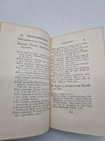 CULLEN, Guillaume. Synopsis Nosologiae Methodicae,...