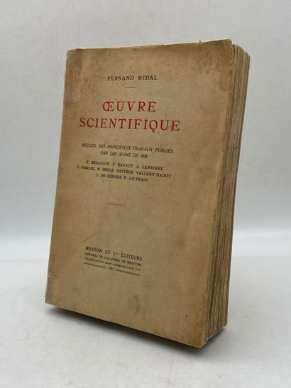 WIDAL, Fernand. OEuvre scientifique. Published...