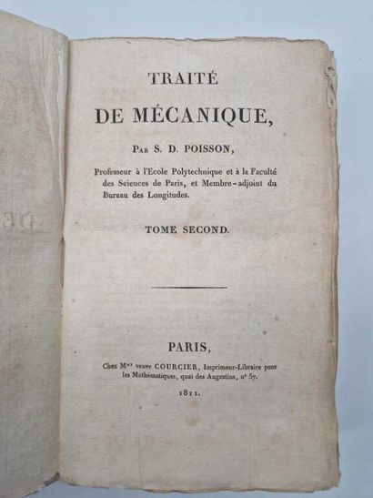 POISSON, Simeon-Denis. Traité de Mécanique,...
