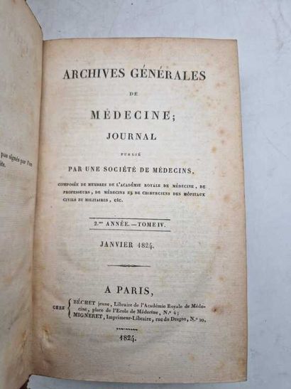 Manette. Set of 11 antique medical books,...