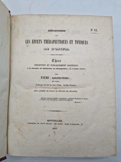 THESES of Friends. Approximately 25 theses....