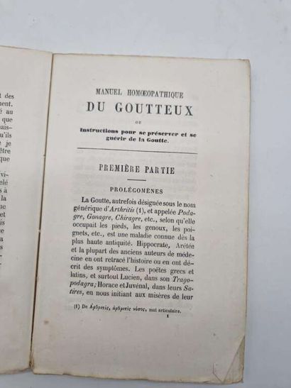 WEBER, Georges P. F. Manuel Homéopathique...