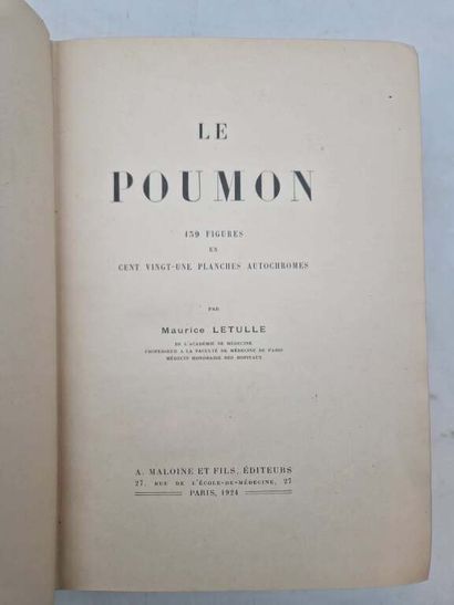 LETULLE, Maurice. Le Poumon. Published in...