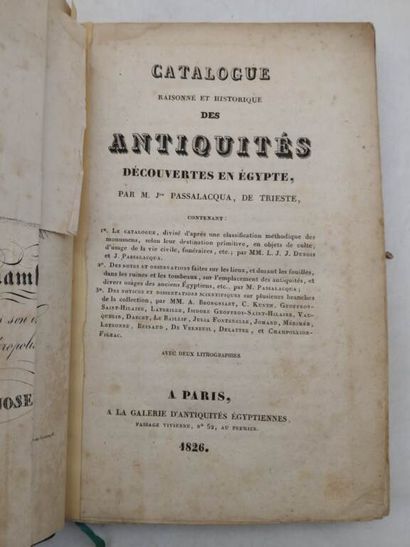 PASSALACQUA, Giuseppe. Catalog raisonné et...