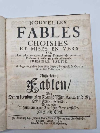 [LA FONTAINE, Jean de]. Nouvelles Fables...