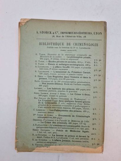 RYCKERE, Raymond de. L'Alcoolisme Féminin....