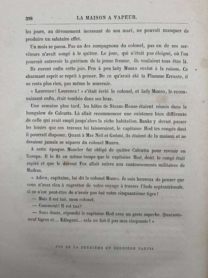 VERNE, Jules. La Maison à vapeur. Voyage...