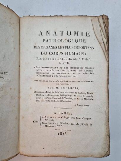 BAILLIE, Mathieu. Anatomie Pathologique des...