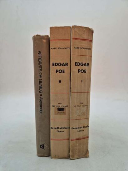 BONAPARTE, Marie. Edgar Poe. Etude Psychanalytique,...