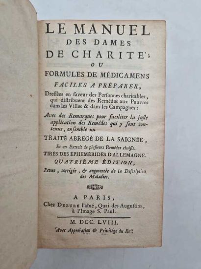 [MEDECINE XVIIIe s.]. Set of Three Old Works...