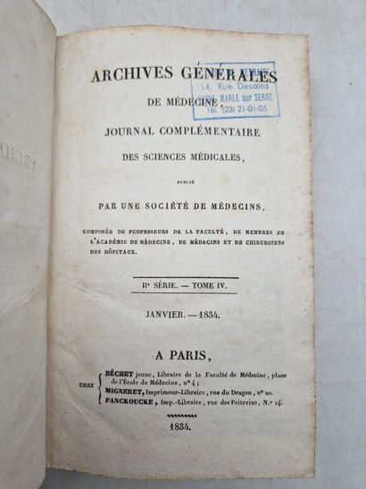 Manette. Set of 11 antique medical books,...