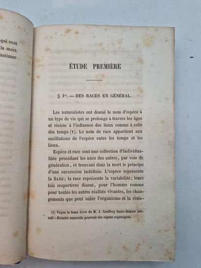 CLAVEL, Adolphe Charles. Les Races Humaines...