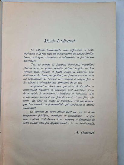 DOUSSET. Le Monde Intellectuel. Illustrated...