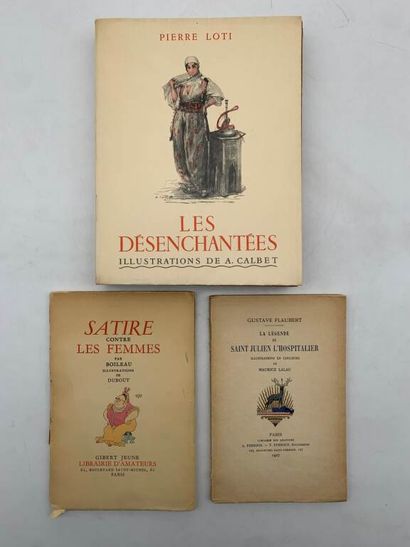 [ILLUSTRES XXe]. Set of three works: Les...