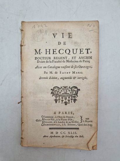 [MEDECINE XVIIIe s.]. Set of Three Old Works...