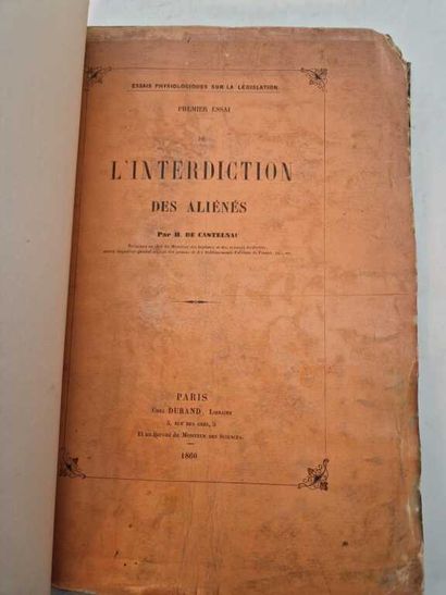 CASTELNAU, Henri de. Physiological Essays...