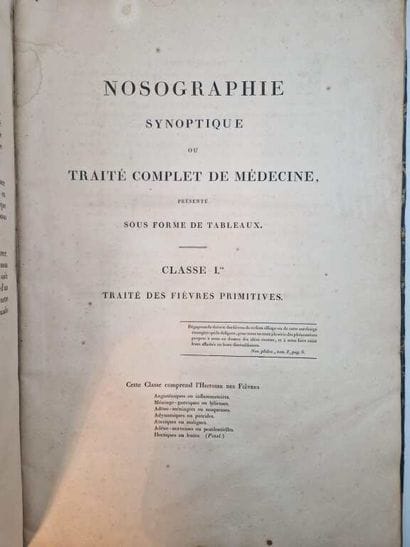 LATOUR, Jean Louis François Dominique. Nosographie...