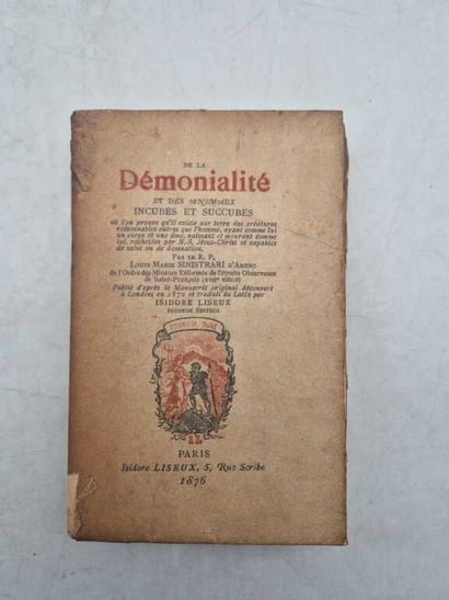 SINISTRARI D'AMENO, Louis Marie. De la démonialité...
