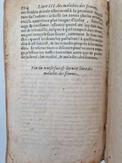 LIEBAUT, Jean. Trois Livres des Maladies...