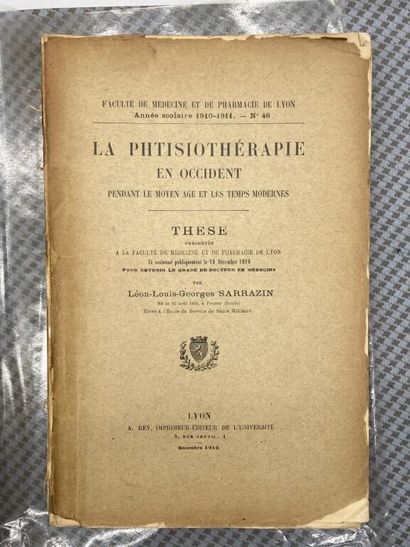 [THESIS]. 7 theses, 7 volumes in-8, stapled,...