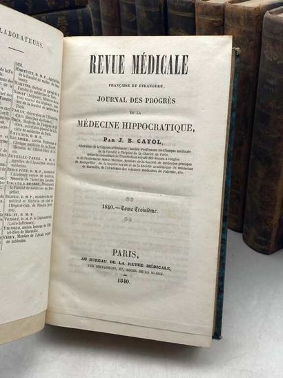 CAYOL. Revue Médicale française et étrangère....