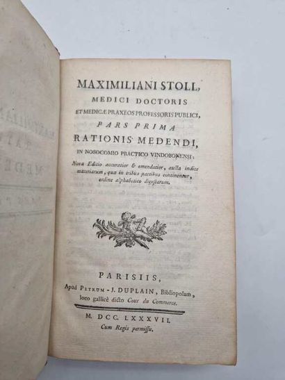 STOLL, Maximilian. Rationis Medendi in Nosocomio...