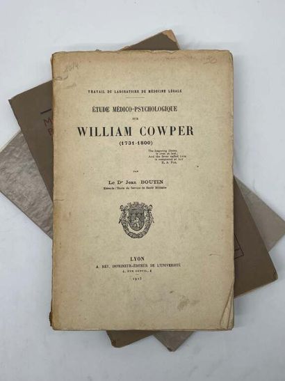 [PSYCHATRY]. 4 volumes in-8 paperback. Set...