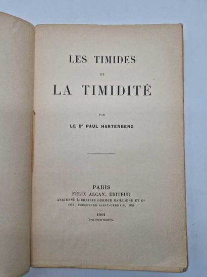 HARTENBERG, Paul. Les Timides et la Timidité....