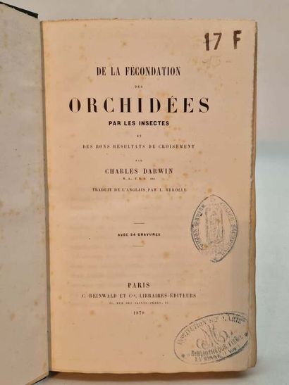 DARWIN, Charles. De la Fécondation des Orchidées...
