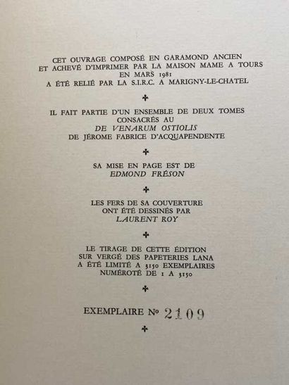 PARIENTE, Liliane. Le Venarum Ostiolis de...